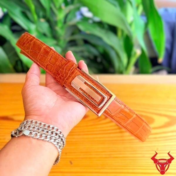 Thắt lưng da cá sấu Thái Lan TSK131-A tinh tế sang trọng