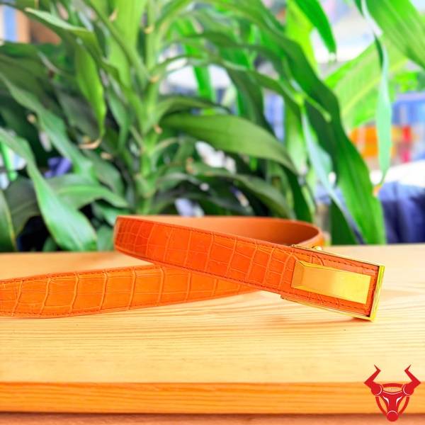 Thắt lưng da cá sấu dây liền TSK131-B cao cấp