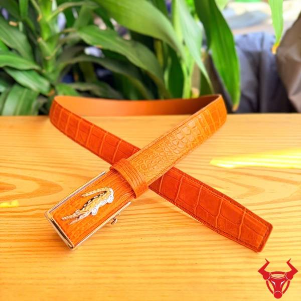 Thắt lưng da cá sấu TSK135 khóa thép bền đẹp