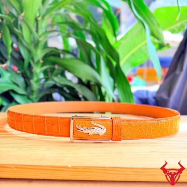 Thắt lưng da cá sấu dây liền TSK135 cao cấp