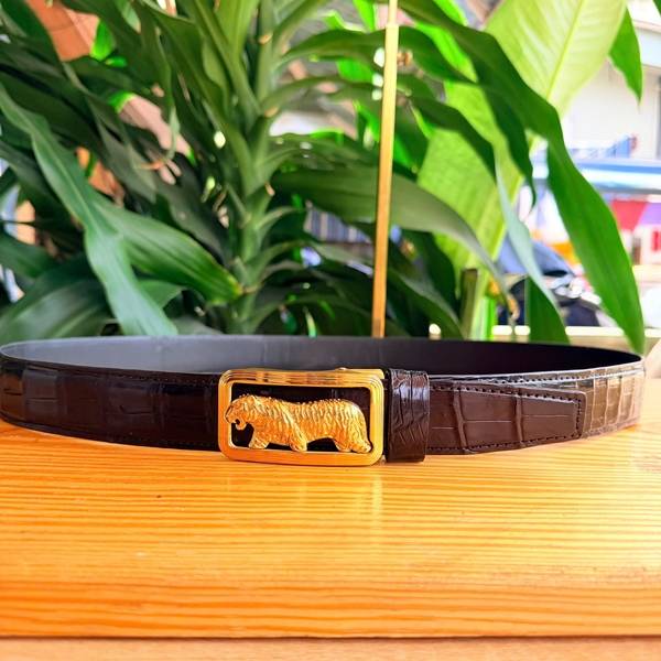 Thắt lưng nam cao cấp TSK132 da bụng cá sấu thời thượng.