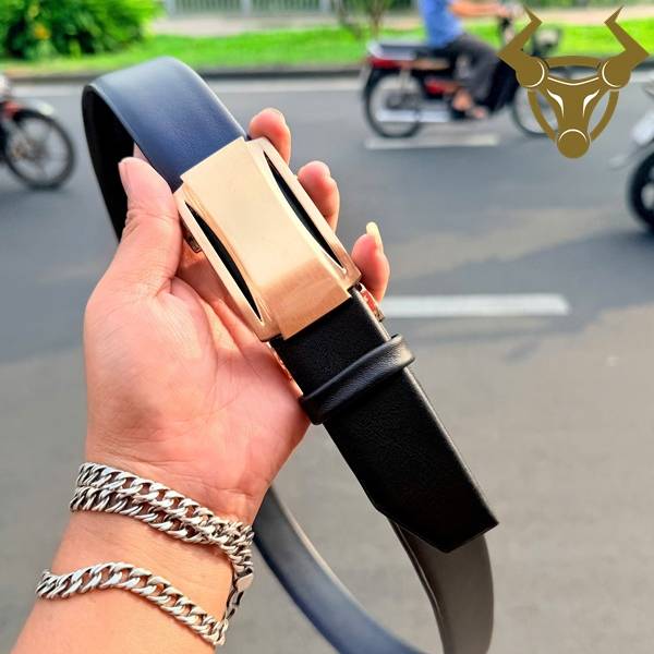 Thắt lưng nam da bò Nappa khóa tự động sang trọng cao cấp