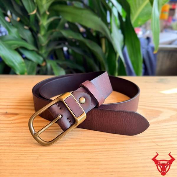 Thắt lưng da bò veg-tan TLK25 lịch lãm sang trọng