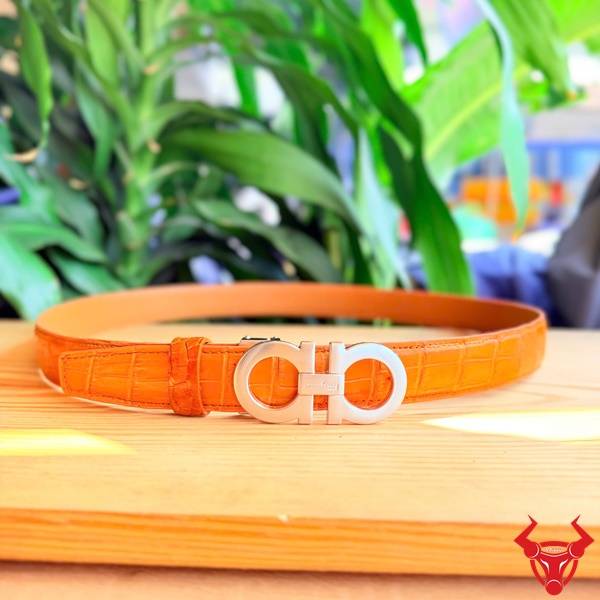 Thắt lưng da cá sấu TSK90 dây liền thời trang cao cấp