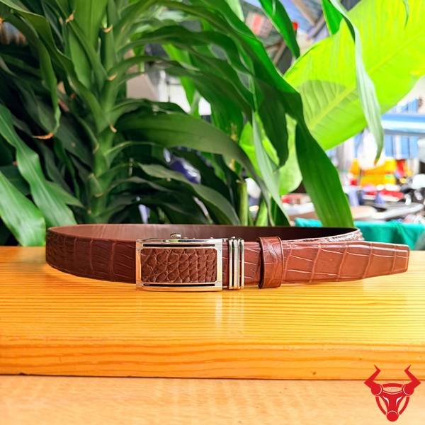 Thắt lưng da cá sấu gù dây nối TLA4B1 sang trọng