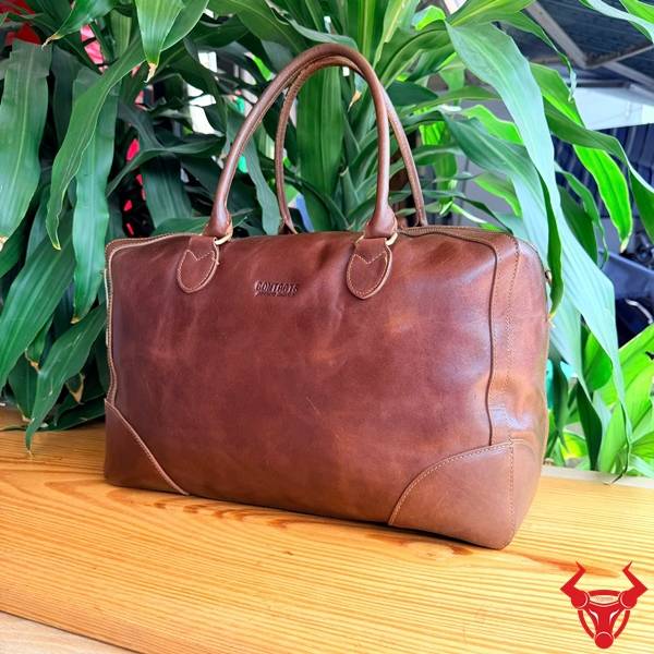 Túi trống da bò TT02 phong cách hiện đại