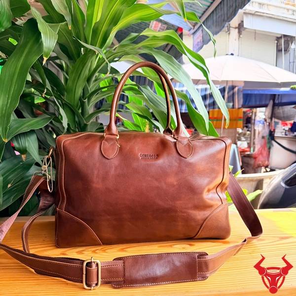 Túi xách trống du lịch da bò TT02 rộng rãi