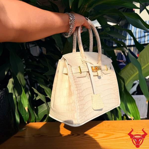 Túi Xách Da Cá Sấu Bạch Tạng TCA8 Quý Phái Cao Cấp Túi xách nữ da cá sấu bạch tạng TCA8 quý phái