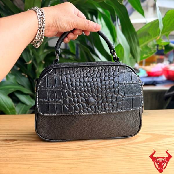 Túi xách nữ da bò TDN42 màu đen phong cách