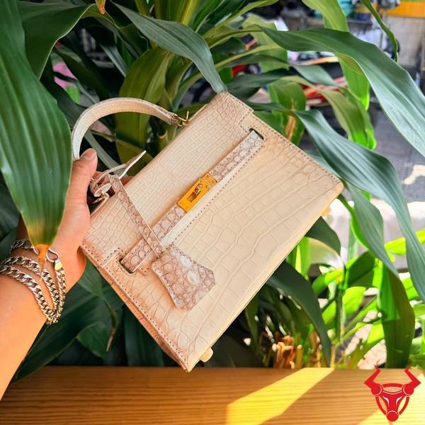 Túi Xách Da Cá Sấu Bạch Tạng TKLA8 Phong Cách Nữ Tính Túi xách da cá sấu bạch tạng TKLA8 cao cấp