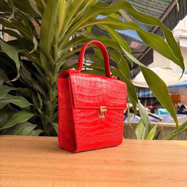 Túi Xách Tay Nữ TYC07 Da Cá Sấu Bụng Đẳng Cấp Thượng Lưu Túi xách tay nữ da cá sấu bụng TYC07 chính hãng.