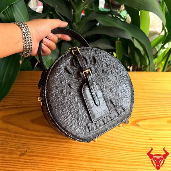 Túi Xách Nữ Da Cá Sấu TWBA4 Nhỏ Gọn Thanh Lịch Túi xách da cá sấu TWBA4 đen tinh tế