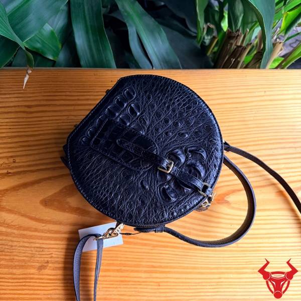 Túi Xách Nữ Da Cá Sấu TWBA4 Phong Cách Thanh Lịch Túi xách da cá sấu TWBA4 màu đen cao cấp