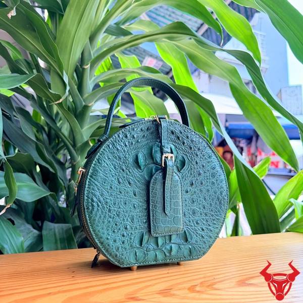 Túi Xách Nữ Da Cá Sấu TWBA4 Phong Cách Thanh Lịch Túi xách nữ da cá sấu TWBA4 form tròn nữ tính