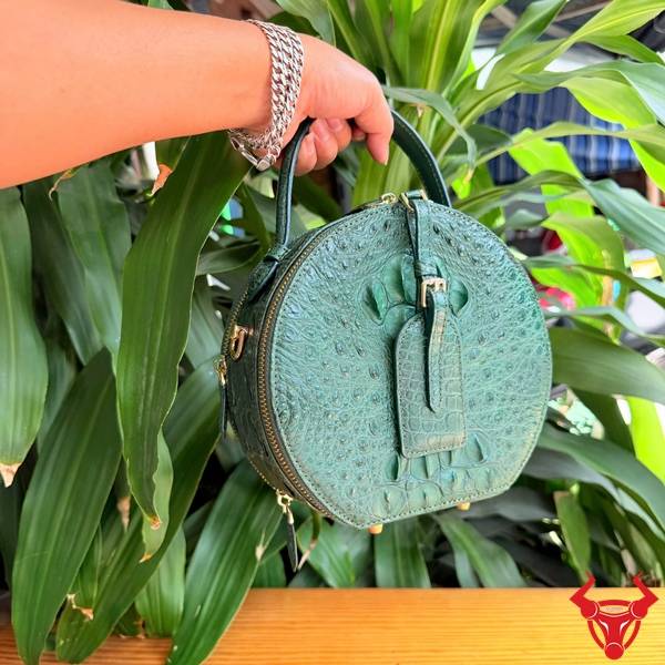 Túi Xách Nữ Da Cá Sấu TWBA4 Đẳng Cấp Xanh Lá Túi xách da cá sấu TWBA4 xanh lá đẳng cấp