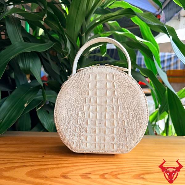 Túi xách nữ da cá sấu TWBA4 form tròn nữ tính