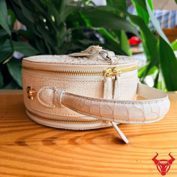 Túi xách da cá sấu TWBA4 form tròn thời trang