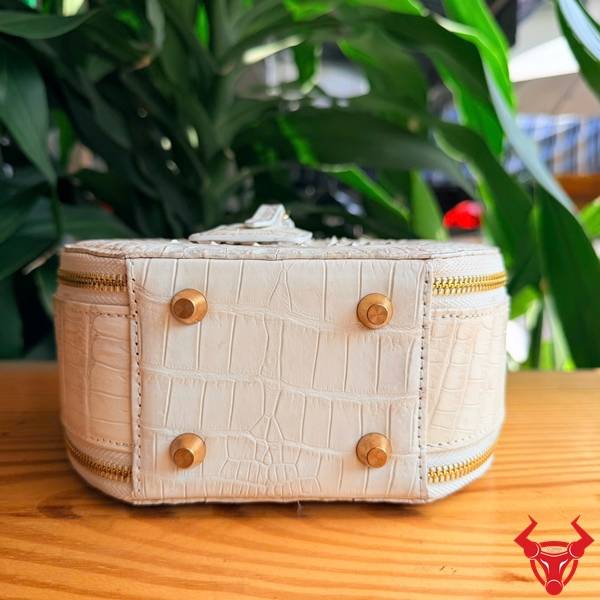 Túi xách da cá sấu TWBA4 bạch tạng thanh lịch