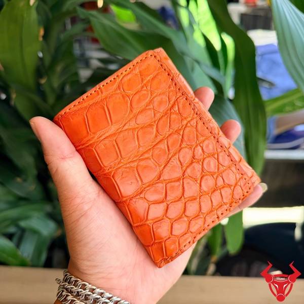 Ví 3 gấp da cá sấu VRA8 nhỏ gọn tiện dụng