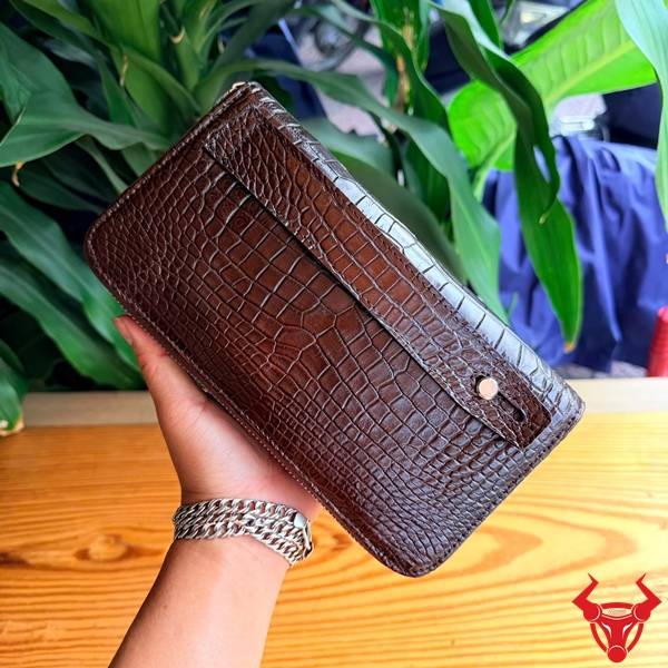 Ví cầm tay da cá sấu thời trang BEA8