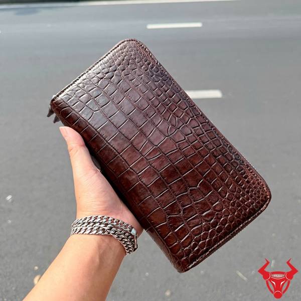 Ví da cá sấu 2 ngăn đa năng BEA8