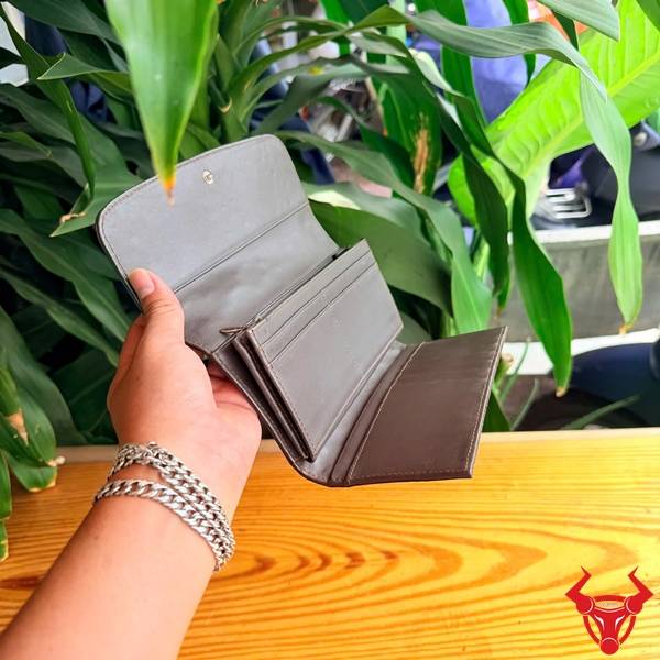 Ví nữ da đà điểu nâu đất đẳng cấp