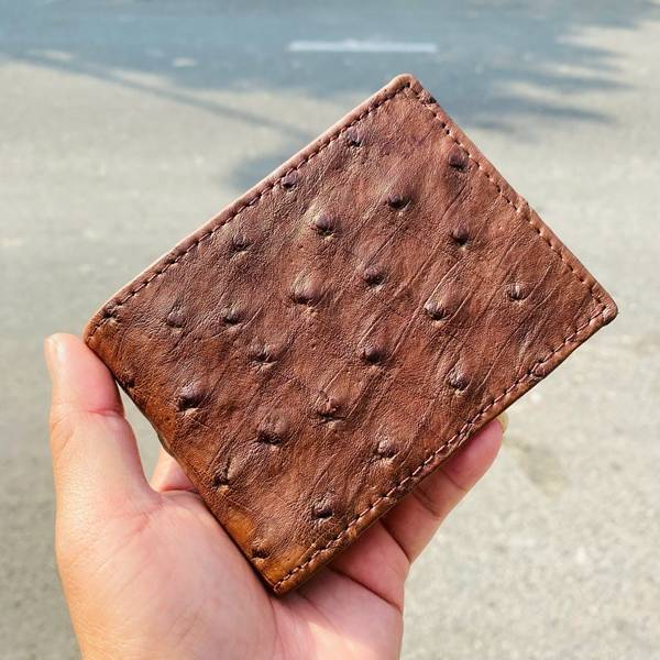 Ví nam mini da đà điểu 2 mặt VGD3 phong cách