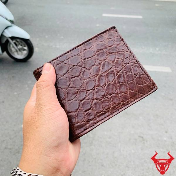 Ví ngang nam da cá sấu VBA8 phong cách thời trang