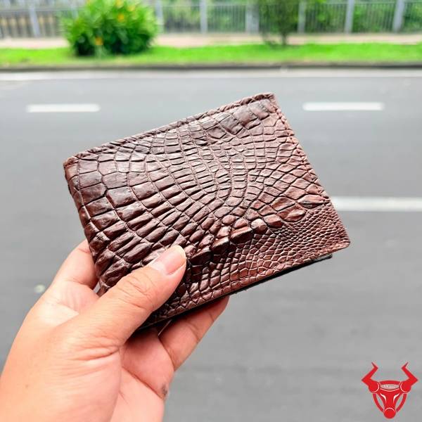 Ví ngang da cá sấu gai tay VBA5 cao cấp