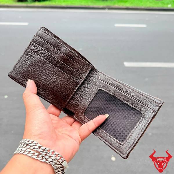 Ví ngang da cá sấu gai tay VBA5 phong cách thời trang