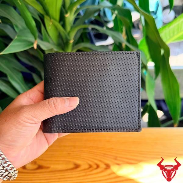 Ví nam da bò VDB84 form ngang màu đen bền bỉ Ví nam da bò form ngang màu đen VDB84 bền bỉ