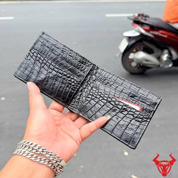 Ví nam da cá sấu 2 mặt 8 gù VCAA11 phong cách
