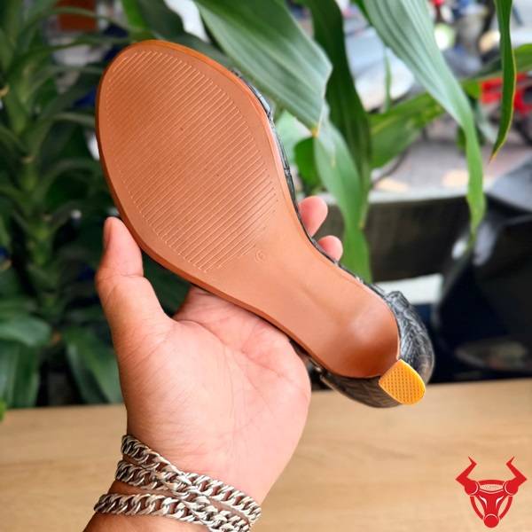 Giày cao gót 8cm da cá sấu thiết kế tinh tế sang trọng
