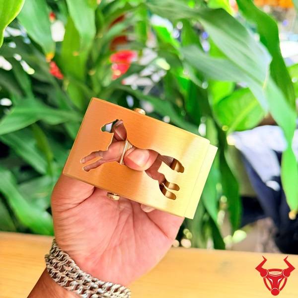 Mặt khóa thắt lưng nam 4cm bằng đồng kiểu khóa lăn sang trọng bền đẹp