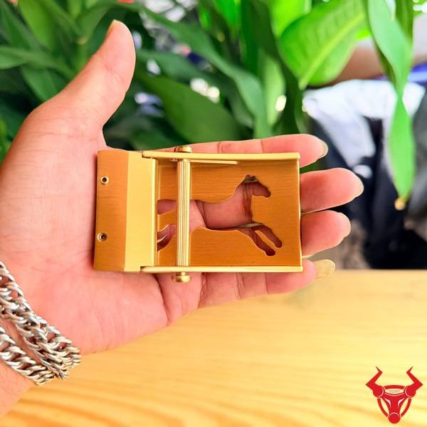 Khóa thắt lưng nam đồng K4 kiểu khóa lăn chắc chắn lịch lãm