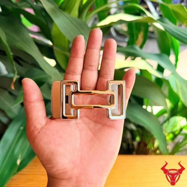 Mặt khóa thắt lưng K106 inox ray trượt tự động cao cấp.