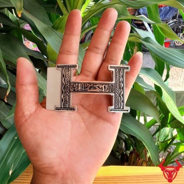 Mặt Khóa Thắt Lưng K103 Chữ H Hoa Văn Cao Cấp Mặt khóa dây lưng K103 họa tiết đẹp dành cho nam.