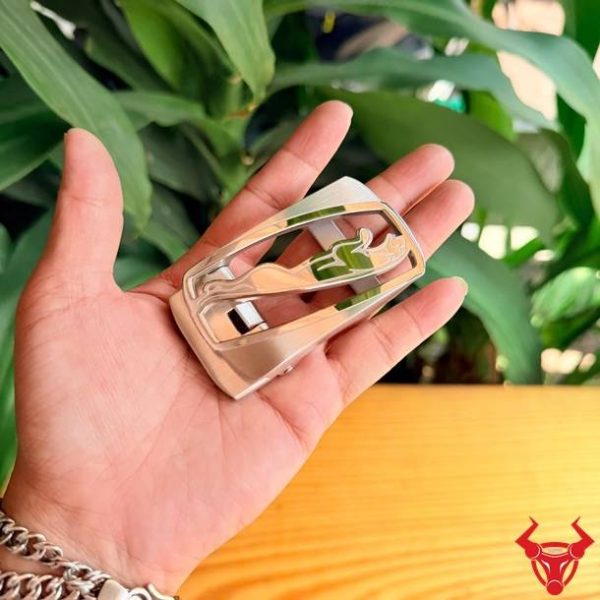 Mặt Khóa Thắt Lưng Thép Hình Con Báo K139 Ray Trượt Tự Động Khóa thắt lưng thép K138 hình con báo phong cách mạnh mẽ.