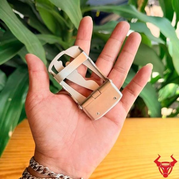 Khóa Thắt Lưng Nam K139 Hình Báo Cao Cấp Bản 3.5cm Mặt khóa ray trượt tự động K138 hình con báo cao cấp.