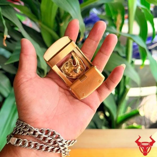 Mặt khóa thắt lưng nam K142 hình báo bản 3.5cm.
