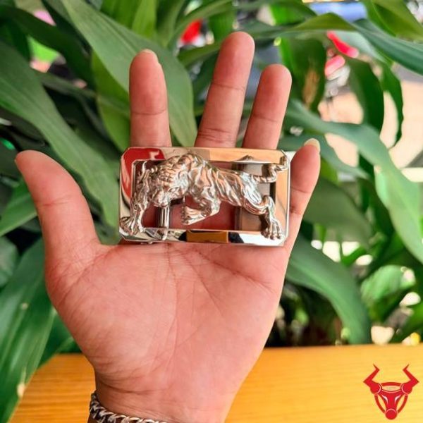 Mặt Khóa Thép Hình Hổ K132 Phong Cách Nam Tính Mặt khóa ray trượt tự động K132 hình hổ dành cho nam giới.