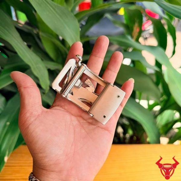 Khóa Thắt Lưng Nam K132 Hình Hổ Cao Cấp Bản 3.5cm Mặt khóa thắt lưng hình hổ K132 ray trượt tự động bản 3.5cm.