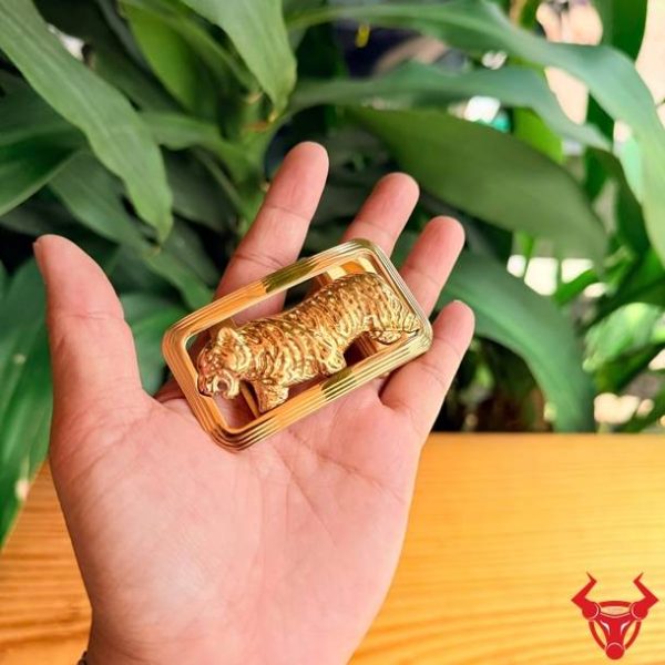 Mặt khóa dây lưng nam K139 hình hổ sang trọng và thời trang.