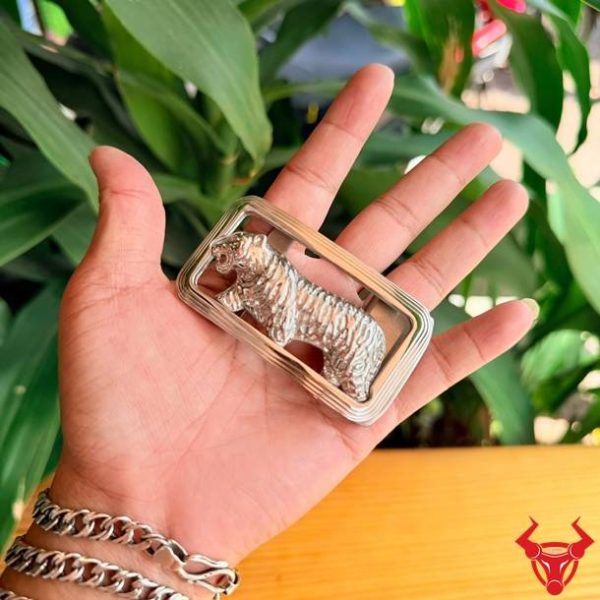 Mặt khóa thắt lưng K139 hình hổ sang trọng và đẳng cấp.