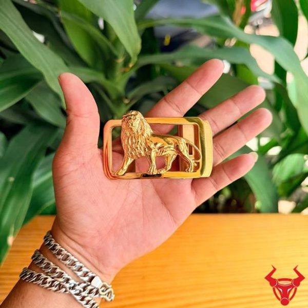 Mặt Khóa Dây Nịt Nam K140 Hình Sư Tử Đẳng Cấp Khóa thắt lưng thép K140 hình sư tử phong cách nam tính.