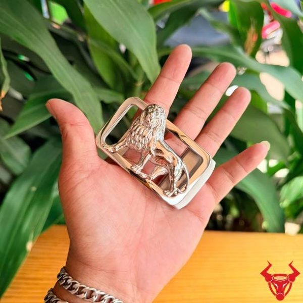 Khóa Thắt Lưng Nam K140 Hình Sư Tử Cao Cấp Bản 3.5cm Mặt khóa thắt lưng K140 hình sư tử sang trọng và bền bỉ.