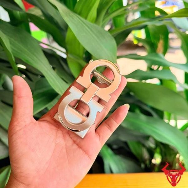 Mặt khóa thắt lưng thép K90-C bản 3.5cm ray trượt tự động cao cấp.