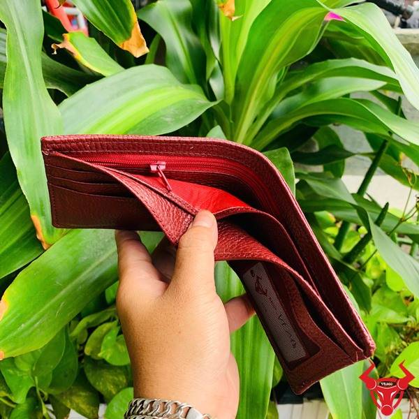 Ví mini da kỳ đà VFA18 màu đỏ cam với thiết kế nhỏ gọn, chất liệu cao cấp và phong cách nổi bật.