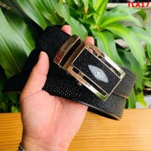 Thắt lưng da cá đuối cao cấp bản lớn 4cm chính hãng VR360
