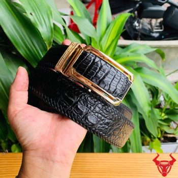 Thắt Lưng Đan Viền Da Cá Sấu TMA9B4